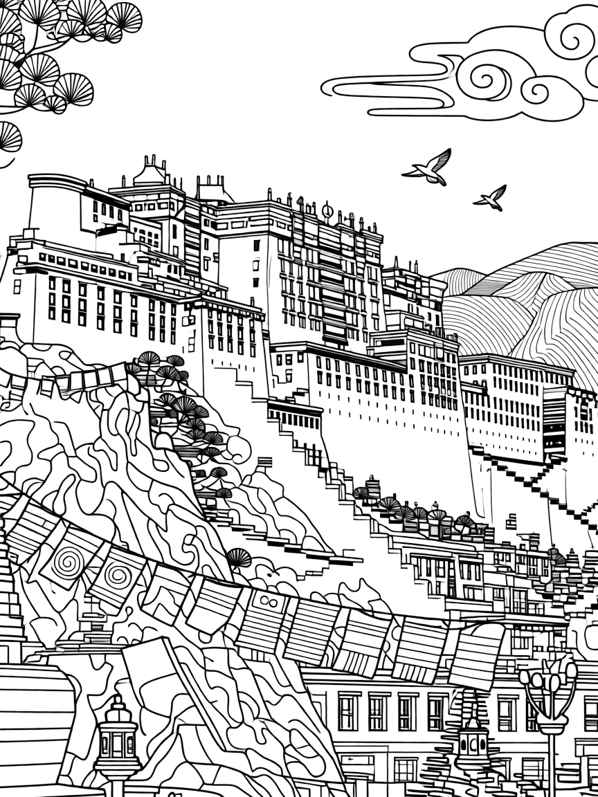 Potala Palace in Lhasa, Tibet